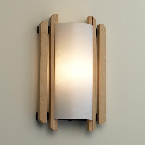 Trommel Beech Wood Wall Sconce ADA