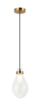 Matteo Lighting C31901AG - Seranna Aged Gold Brass Pendant