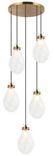 Matteo Lighting C31905AG - Seranna Aged Gold Brass Pendant