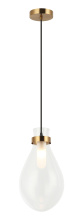 Matteo Lighting C31911AG - Seranna Aged Gold Brass Pendant