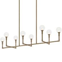 Matteo Lighting C64808AGCL - Candlestix Aged Gold Brass Chandelier