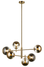 Matteo Lighting C70706AGAG - Averley Aged Gold Brass Chandelier