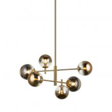 Matteo Lighting C70706AGAG - Averley Aged Gold Brass Chandelier