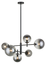 Matteo Lighting C70706BKSM - Averley Black Chandelier