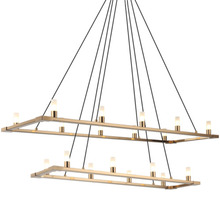 Matteo Lighting C75218AG - Cascadian Aged Gold Brass Chandelier