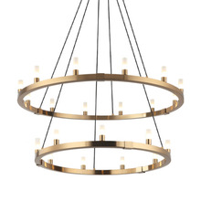 Matteo Lighting C75221AG - Cascadian Aged Gold Brass Chandelier