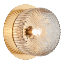 Matteo Lighting S01301AGCL - Knobbel Aged Gold Brass Wall Sconce