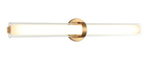 Matteo Lighting S03530AG - Satchie Aged Gold Brass Wall Sconce