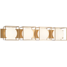Matteo Lighting S03804AG - Squircle Aged Gold Brass Wall Sconce