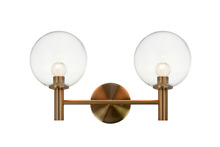Matteo Lighting S06002AGCL - Cosmo Aged Gold Brass Wall Sconce