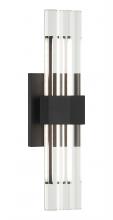 Matteo Lighting S06918MB - Krustallos Matte Black Wall Sconce