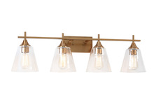 Matteo Lighting S09804AG - Hollis Aged Gold Brass Wall Sconce