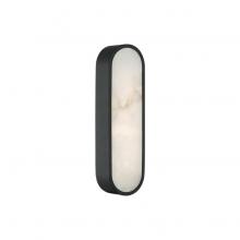 Matteo Lighting W05916MB - 1 LT 16"W "Marblestone" Matte Black Wall Sconce