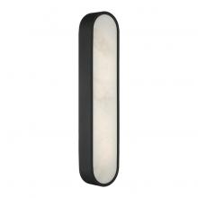 Matteo Lighting W05922MB - 1 LT 22"W "Marblestone" Matte Black Wall Sconce