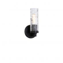 Matteo Lighting W32101BK - Weaver Black Wall Sconce