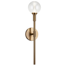 Matteo Lighting W64801AGCL - Candlestix Aged Gold Brass Wall Sconce