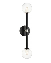 Matteo Lighting W75322BKCL - Stellar Black Wall Sconce