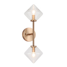 Matteo Lighting W81742AGCL - Novo Aged Gold Brass Wall Sconce
