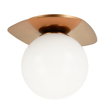 Matteo Lighting X15701AGOP - Razz Aged Gold Brass Ceiling Mount