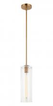 Matteo Lighting C32511AG - Lincoln Aged Gold Brass Pendants
