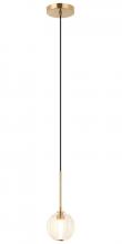 Matteo Lighting C61601AGCL - Jemyca Aged Gold Brass Pendant