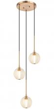 Matteo Lighting C61603AGCL - Jemyca Aged Gold Brass Pendant