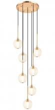 Matteo Lighting C61607AGCL - Jemyca Aged Gold Brass Pendant