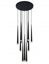 Matteo Lighting C62712MB - Renaie Matte Black Multi-Pendant