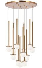 Matteo Lighting C63112AG - Reigndrop Aged Gold Brass Multi-Pendant