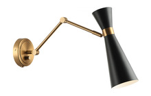 Matteo Lighting S09621AGBK - Blaze Black Wall Sconce