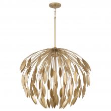 Capital Canada 351851GF - 5-Light Botanical Pendant in Buffed Gold