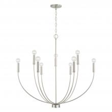 Capital Canada 452191BN - 8-Light Chandelier in Brushed Nickel