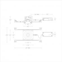 WAC Canada R3BRD-SCS-BK - Ocular 3.0 5CCT Round Donwlight Trim and Remodel Housing with New Construction Frame-In Kit and Dr
