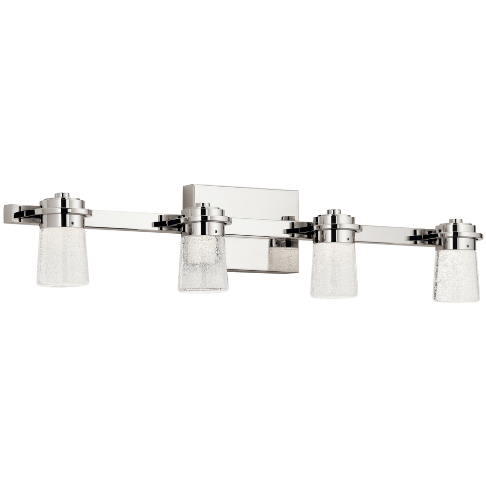 Vada 3000K LED 4 Light Vanity Light Polished Nickel