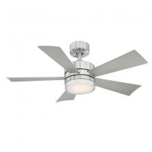 Modern Forms Canada - Fans Only FR-W1801-42L-SS - Wynd Downrod Ceiling Fan