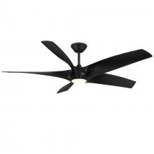 Modern Forms - Fans FR-W2401-62L-MB - Zephyr 5 Downrod ceiling fan