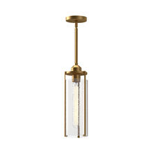 Alora Lighting PD536107AGWC - Belmont 7-in Aged Gold/Clear Water Glass