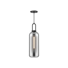 Alora Lighting PD401606MBSM - Soji 6-in Matte Black/Smoked Solid Glass 1 Light Pendant