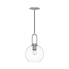 Alora Lighting PD601608BNCL - Soji 8-in Brushed Nickel/Clear Glass 1 Light Pendant
