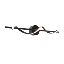 DALS BRV36-CC-BK - 24in horizontal swirl pendant, 5CCT - Black