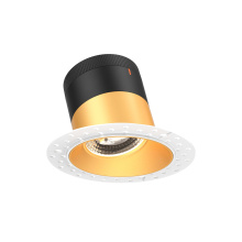 DALS RC04-CC-35-SLGD-TL - 4in Modular Downlight, 5CCT, 35 degree Beam Angle, Slope Ceiling, Gold,Trimless