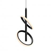 DALS RRPD2-CC-BK - Ring family, pendant 2 rings, 5CCT