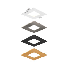 DALS SPN4SQ-CC-3T - Recessed square panel light with included trims