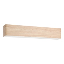 Eglo Canada 205734A - 1 LT LED Bath/Vanity Light w/ Wood Effect Finish & White Diffuser
